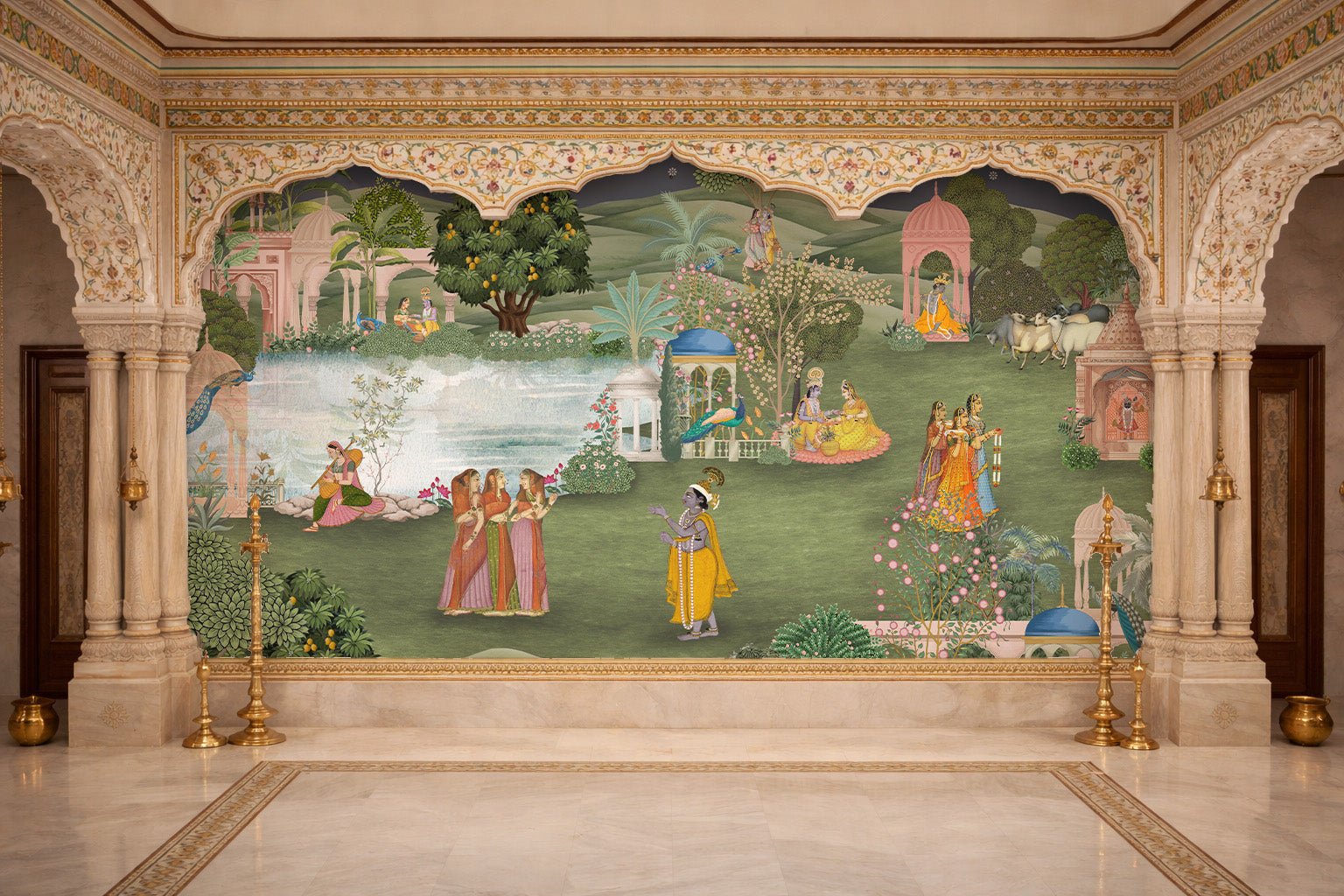 Vrindavan Vihar Wall Mural, GD7538