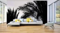 A beautiful serene landscape wallpaper mural for a modern room.

