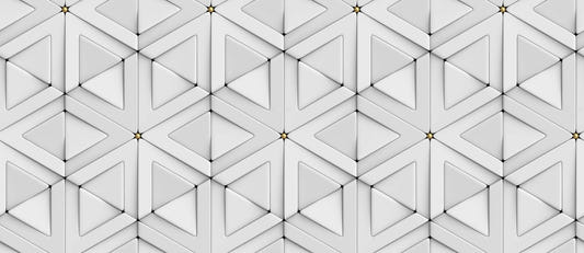 3D White Triangle Pattern Wallpaper for walls