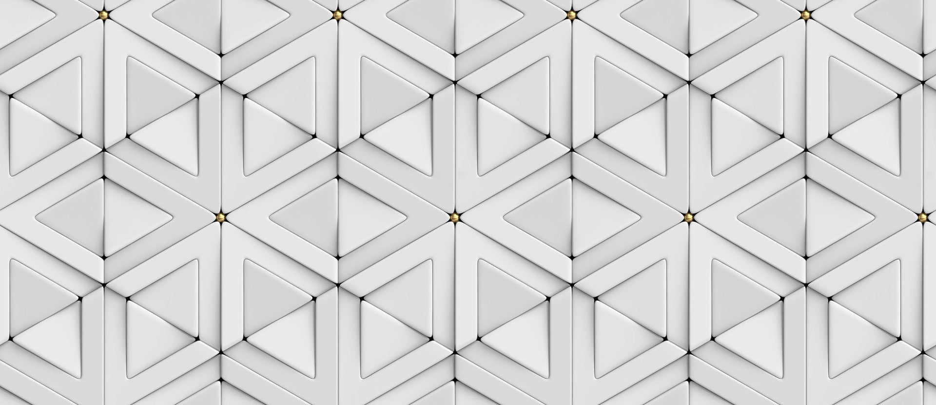 3D White Triangle Pattern Wallpaper for walls