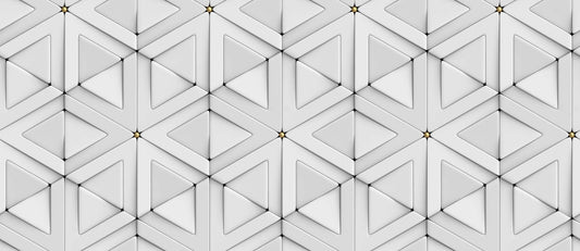 3D White Triangle Pattern Wallpaper for walls