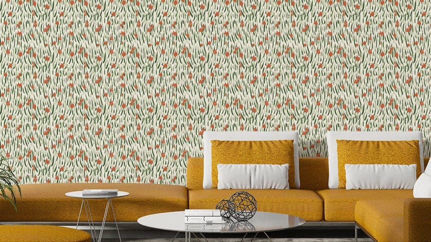 Delicate floral Wandering Blooms wallpaper

