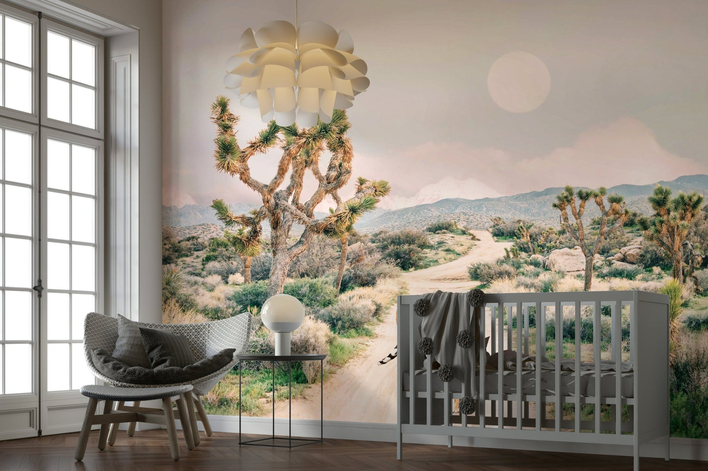 Ideal for a living room, study, or accent wall.

