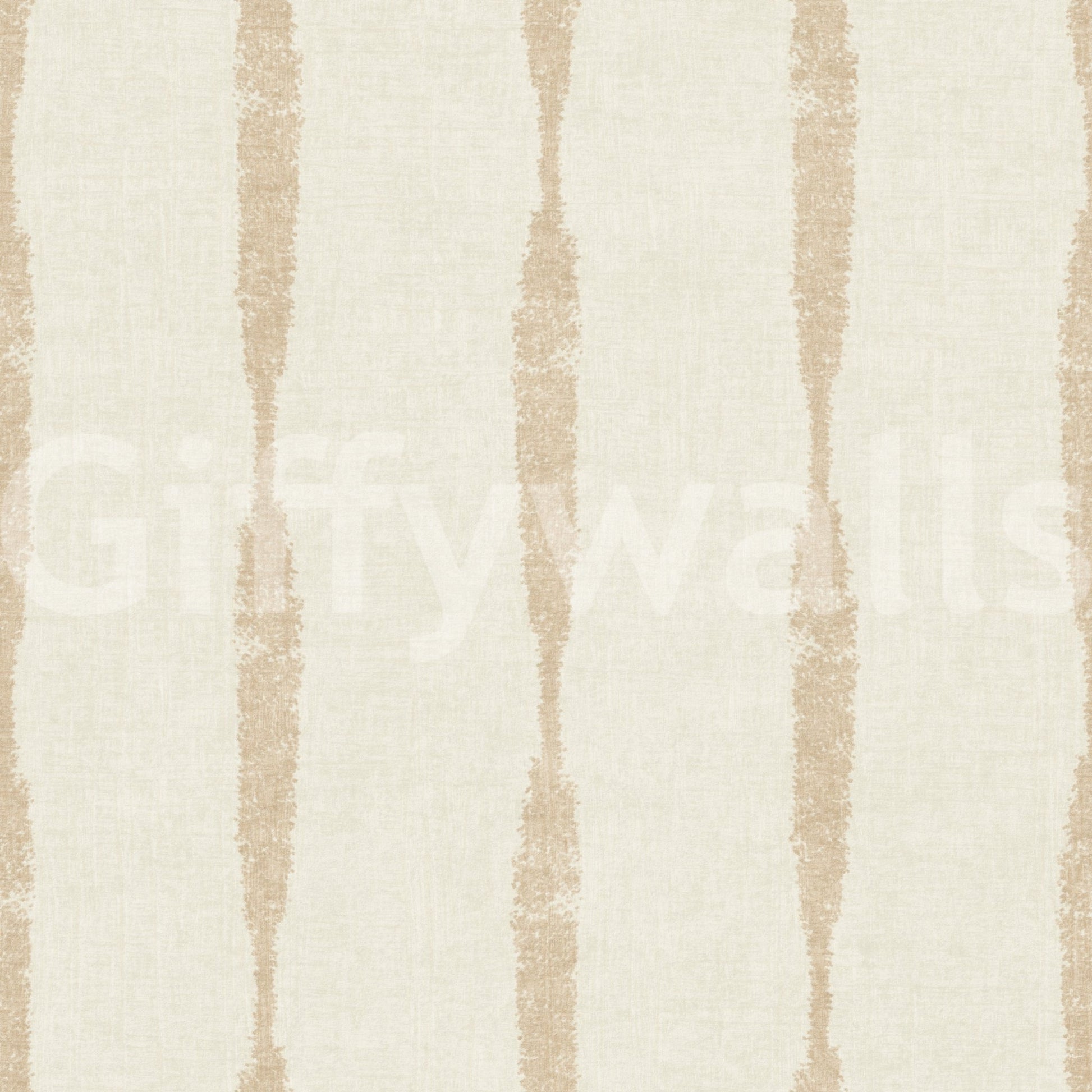Warm beige distressed stripe wallpaper in cream tones, GD9616