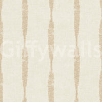 Warm beige distressed stripe wallpaper in cream tones, GD9616