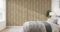 Bedroom up earthy texture from Warm Beige Distressed Stripes on Khaki wallpaper.GD9617