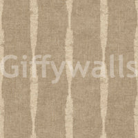 Subtle weave texture adds quiet depth to Warm Beige Distressed Stripes on Khaki wallpaper. ⁠GD9617