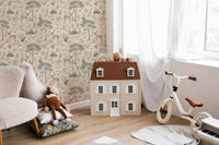 Nature-inspired woodland wallpaper print
