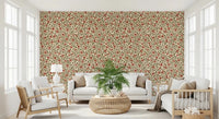 Quiet old-world character runs through the living room on this Warm Folk wallpaper⁠GD9563
