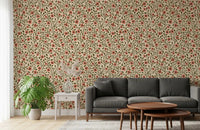 The open living area absorbs vintage warmth from this folk floral wallpaper
GD9563