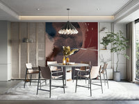 Warm Hues wall mural design

