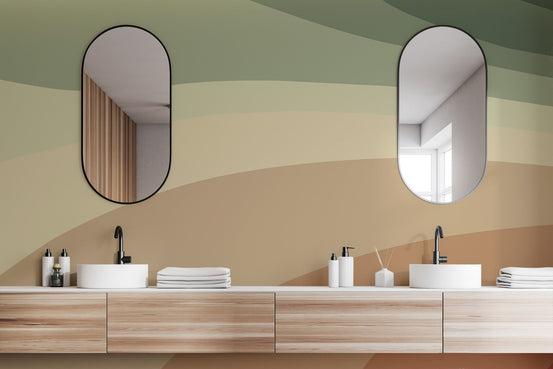 Warm Spectrum wallpaper mural with vibrant color gradients, B865