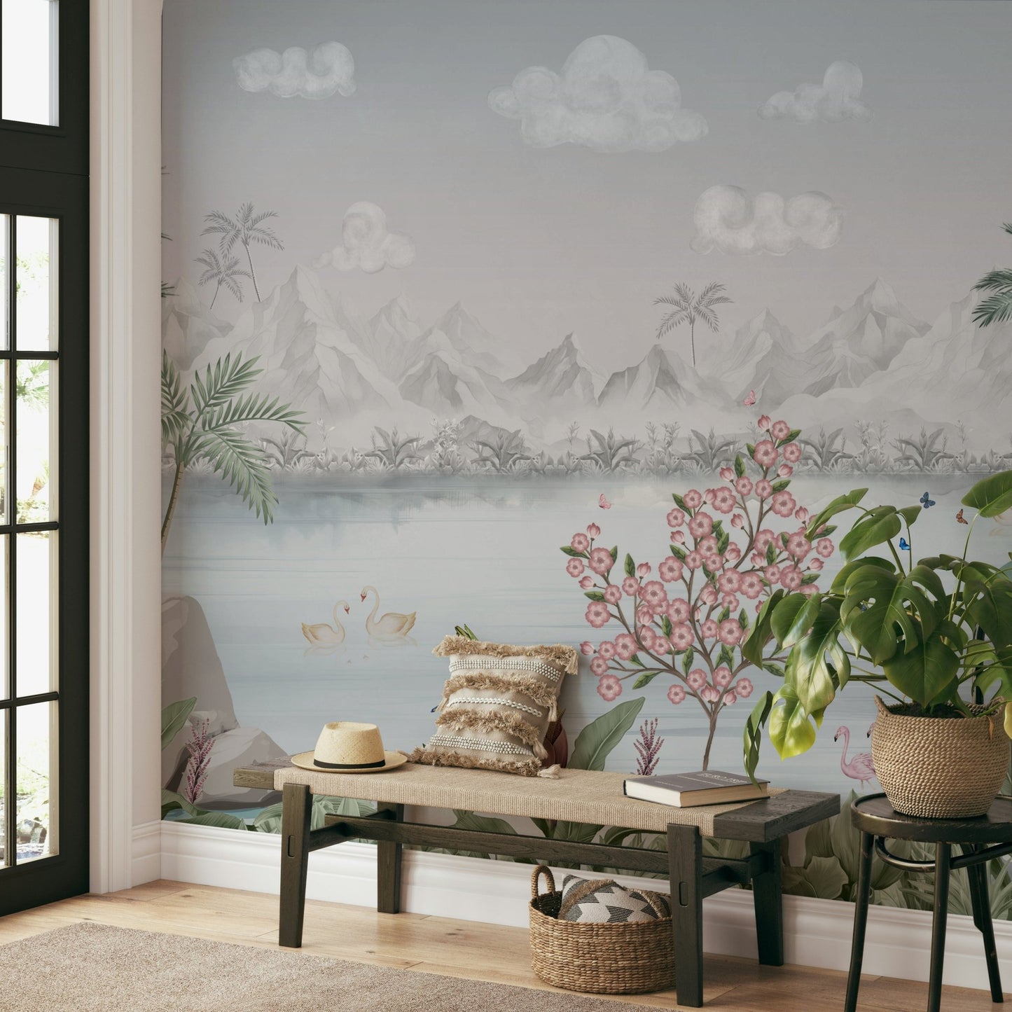 The background is a soft, light color, like off-white or light gray.

