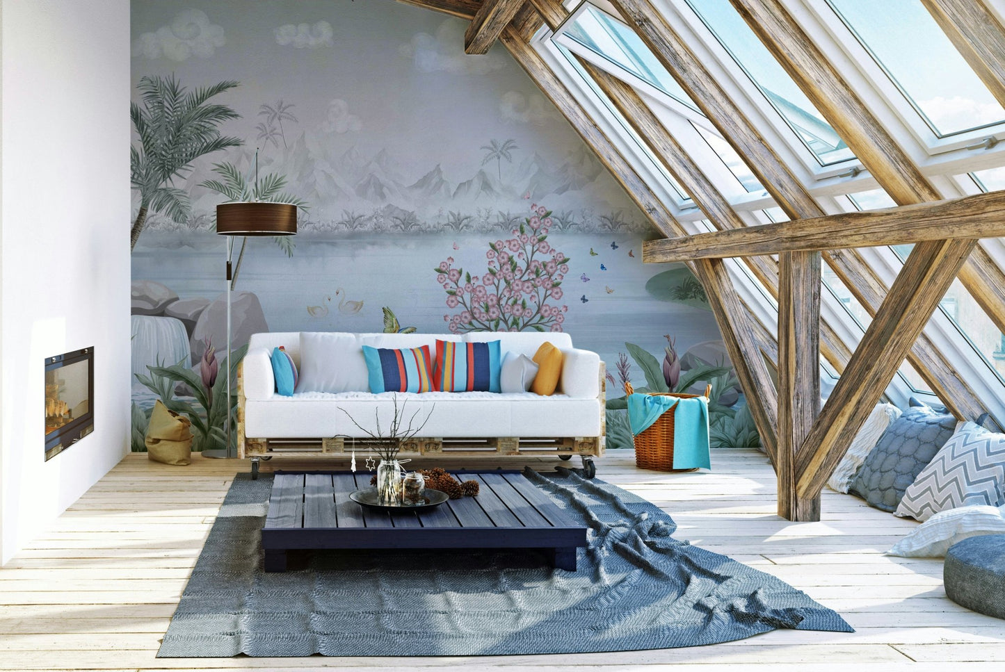 The overall mood is quiet and serene.

