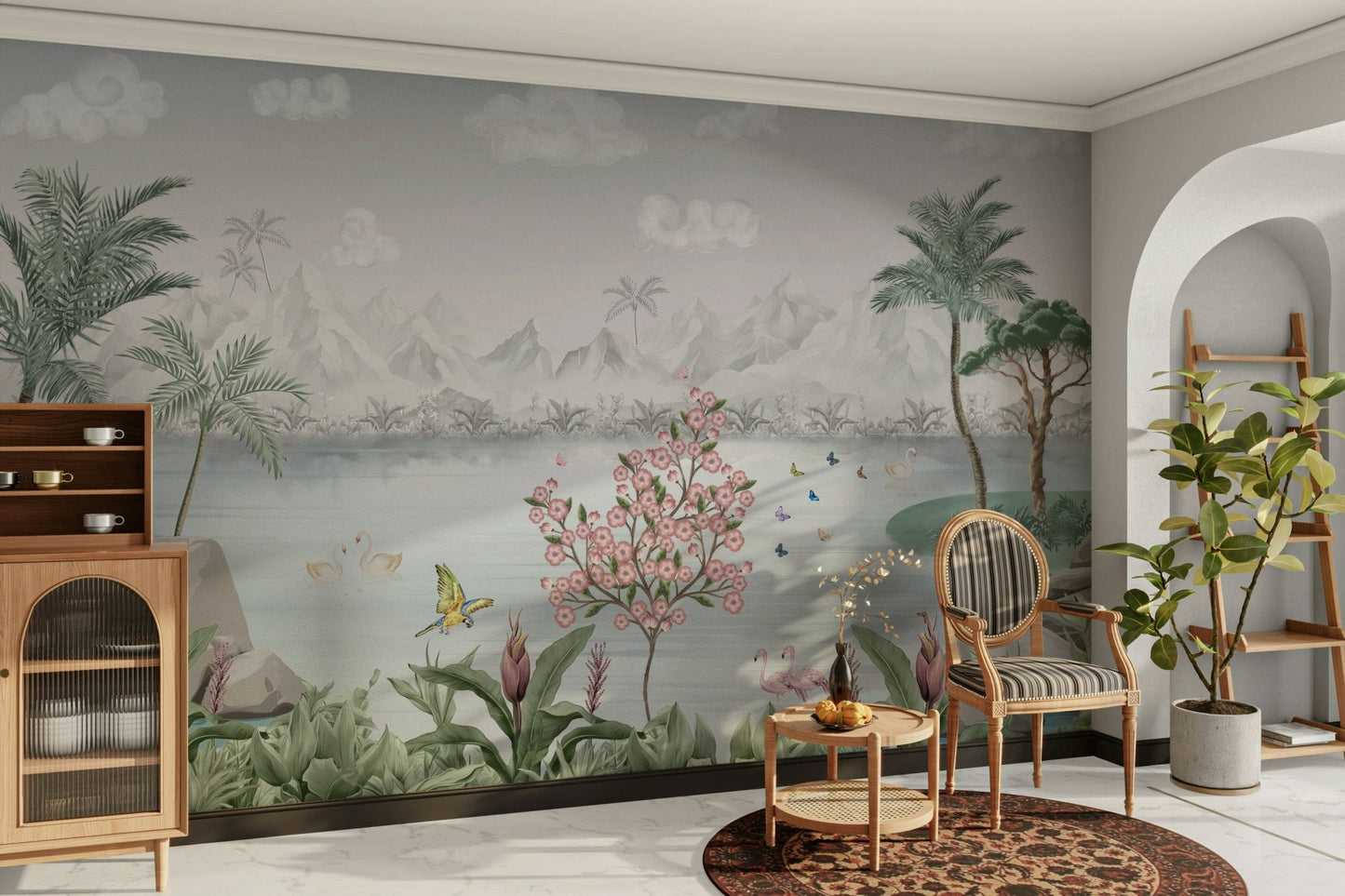 The design feels graceful and peaceful.

