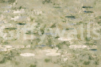 A high-quality serene flower wall mural for walls.