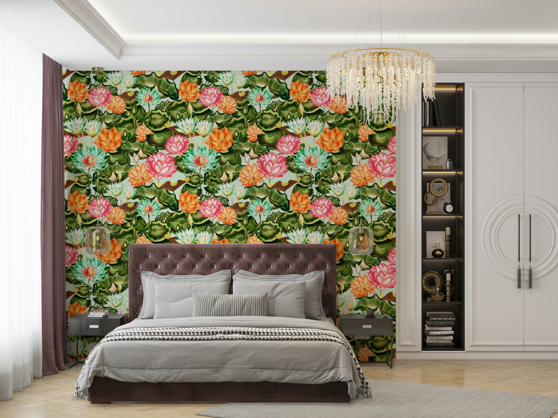 Water Lily Dreams wallpaper with serene water theme

