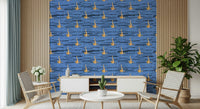 A bespoke Water Rhythms wallpaper for walls, athletic water scene., GD6639