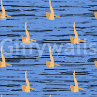 Subtle Water Rhythms design, dynamic legs against textured blue., GD6639