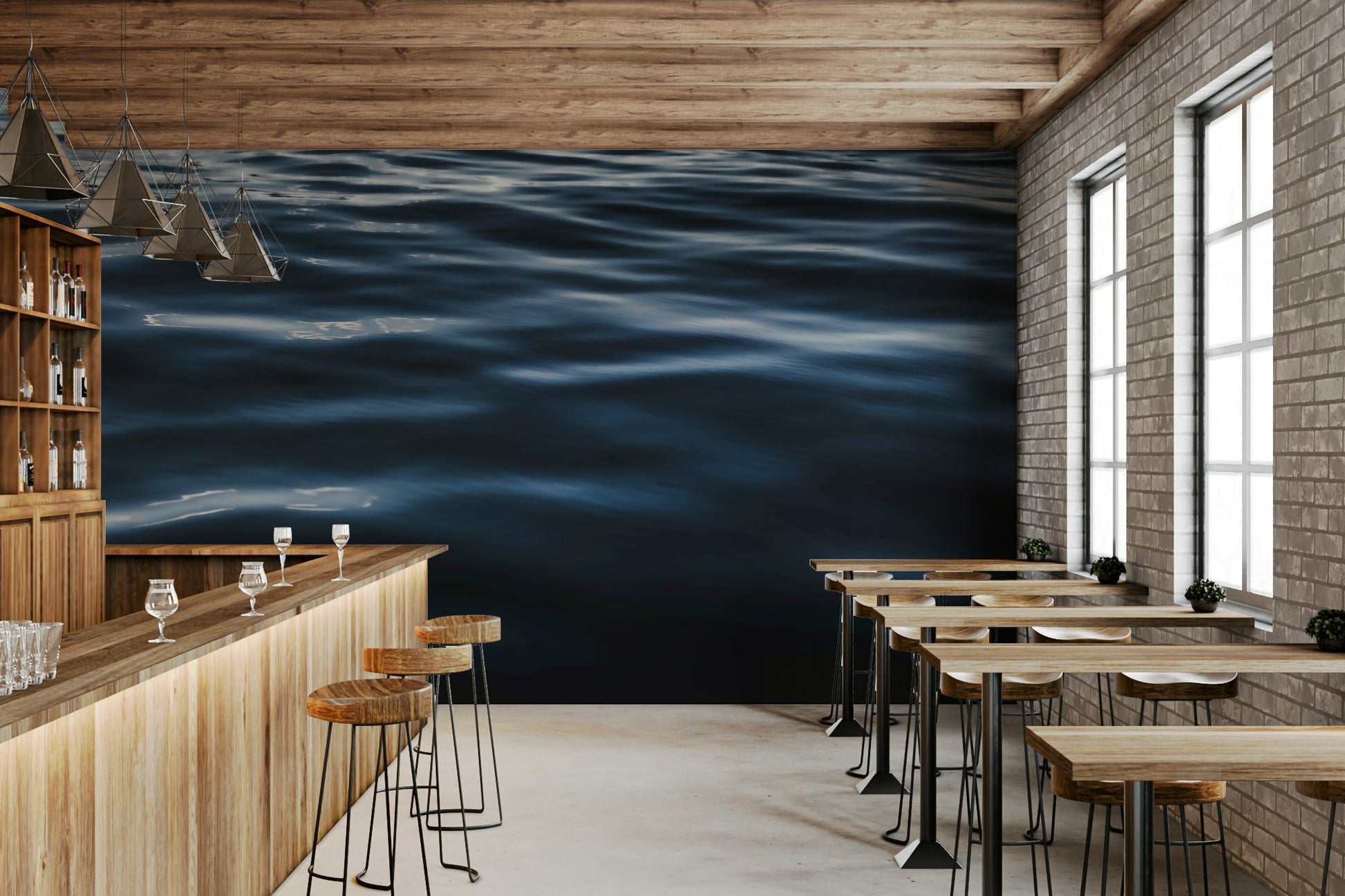Detail shot of light on the water wallpaper.