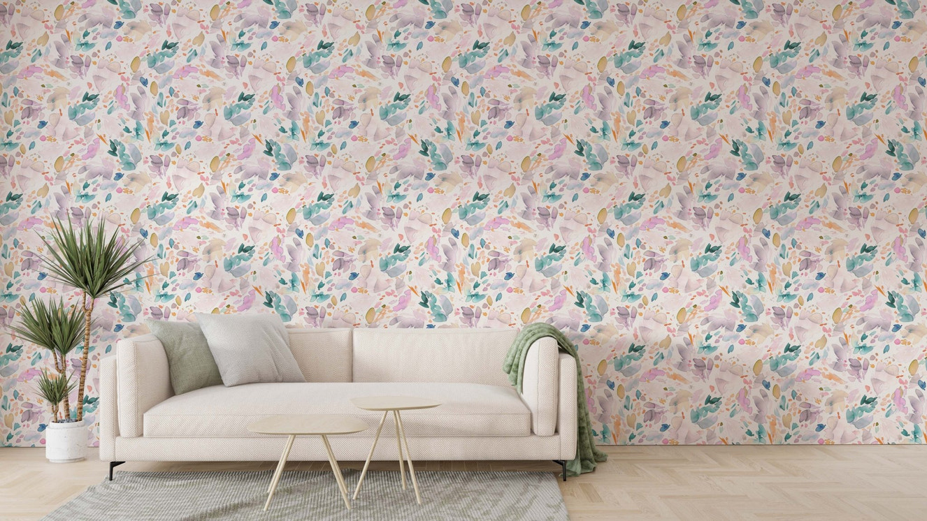 Watercolor Abstract  Petals  Wallpaper⁠