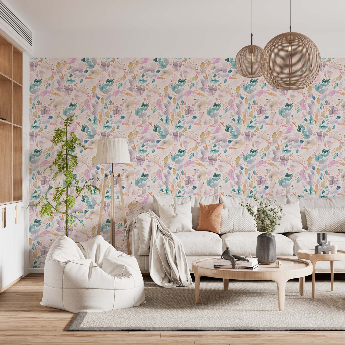 Watercolor Abstract  Petals  Wallpaper⁠