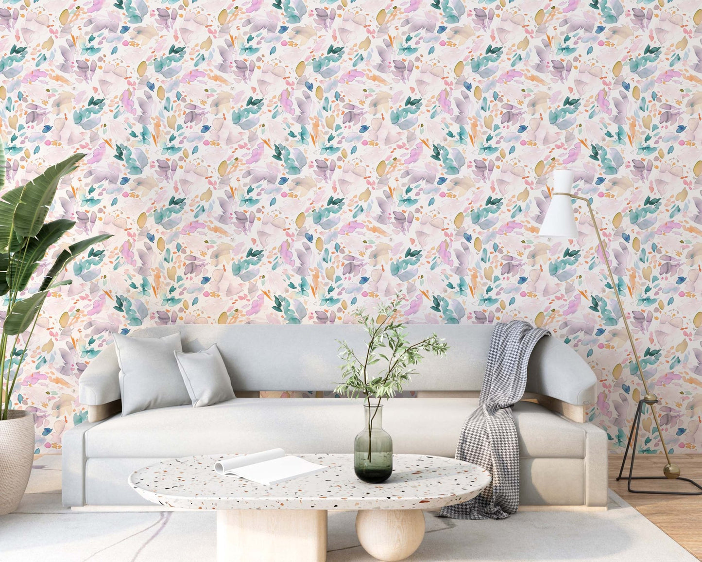 Watercolor Abstract  Petals  Wallpaper⁠