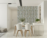 Stylish Watercolor Bloom Serenity design wallpaper for walls room accent.