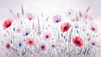 Watercolor floral wall art for serene home spaces