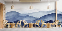 Watercolor Blue Mountain Wallpaper brings nature to cafes 
C462