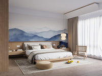 Watercolor Blue Mountain Wallpaper - 
C462