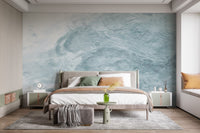 Watercolor Blue Waves Wallpaper Murals - Giffywalls