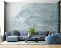 Watercolor Blue Waves Wallpaper Murals - Giffywalls