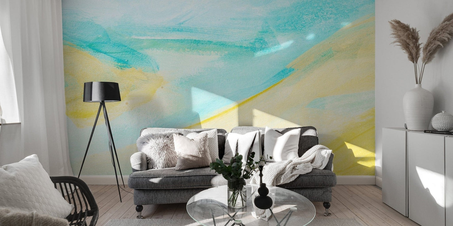 Watercolor Brushstrokes Wallpaper Mural - Giffywalls