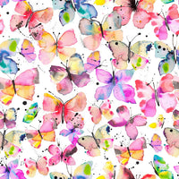 Elegant butterfly wallpaper in hand-painted style


