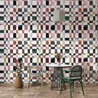 Subtle grid wallpaper in watercolor style

