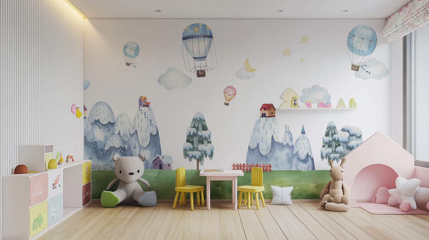 Scenic mountain wallpaper for kids' rooms Kids-10
