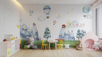 Scenic mountain wallpaper for kids' rooms Kids-10
