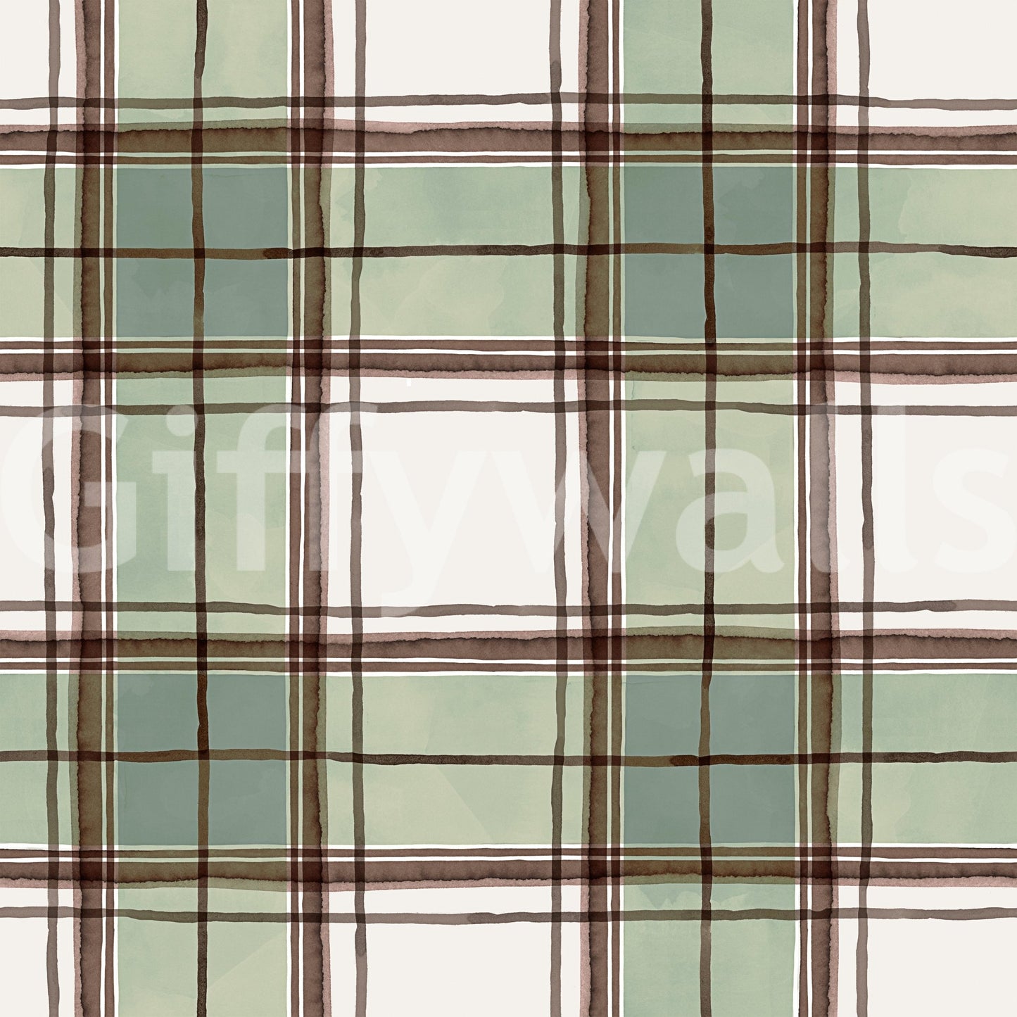 Striped wallpaper with a blend of art and geometry

