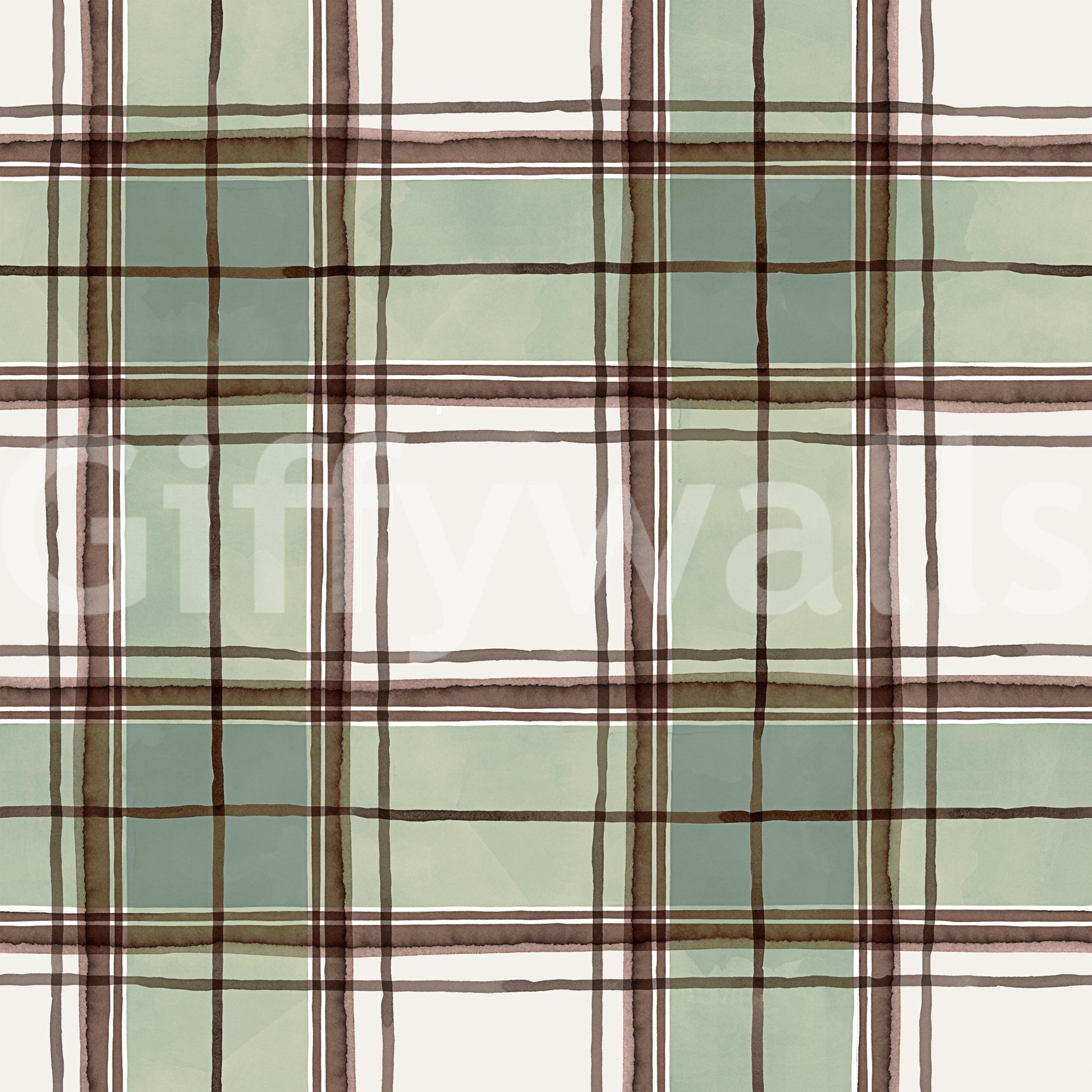 Striped wallpaper with a blend of art and geometry

