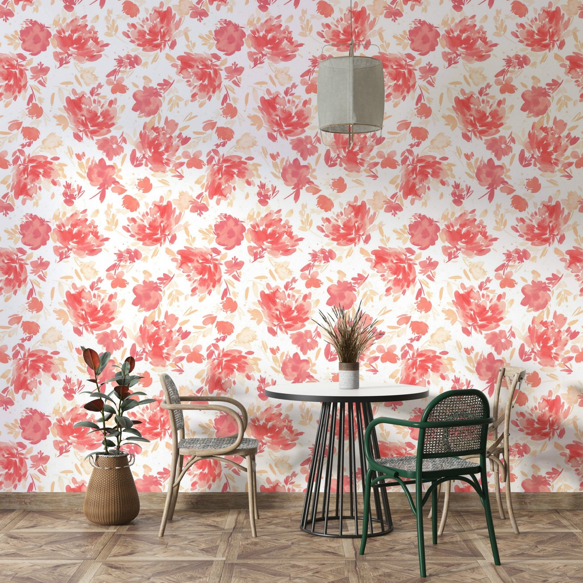 Soft rose design for romantic interiors

