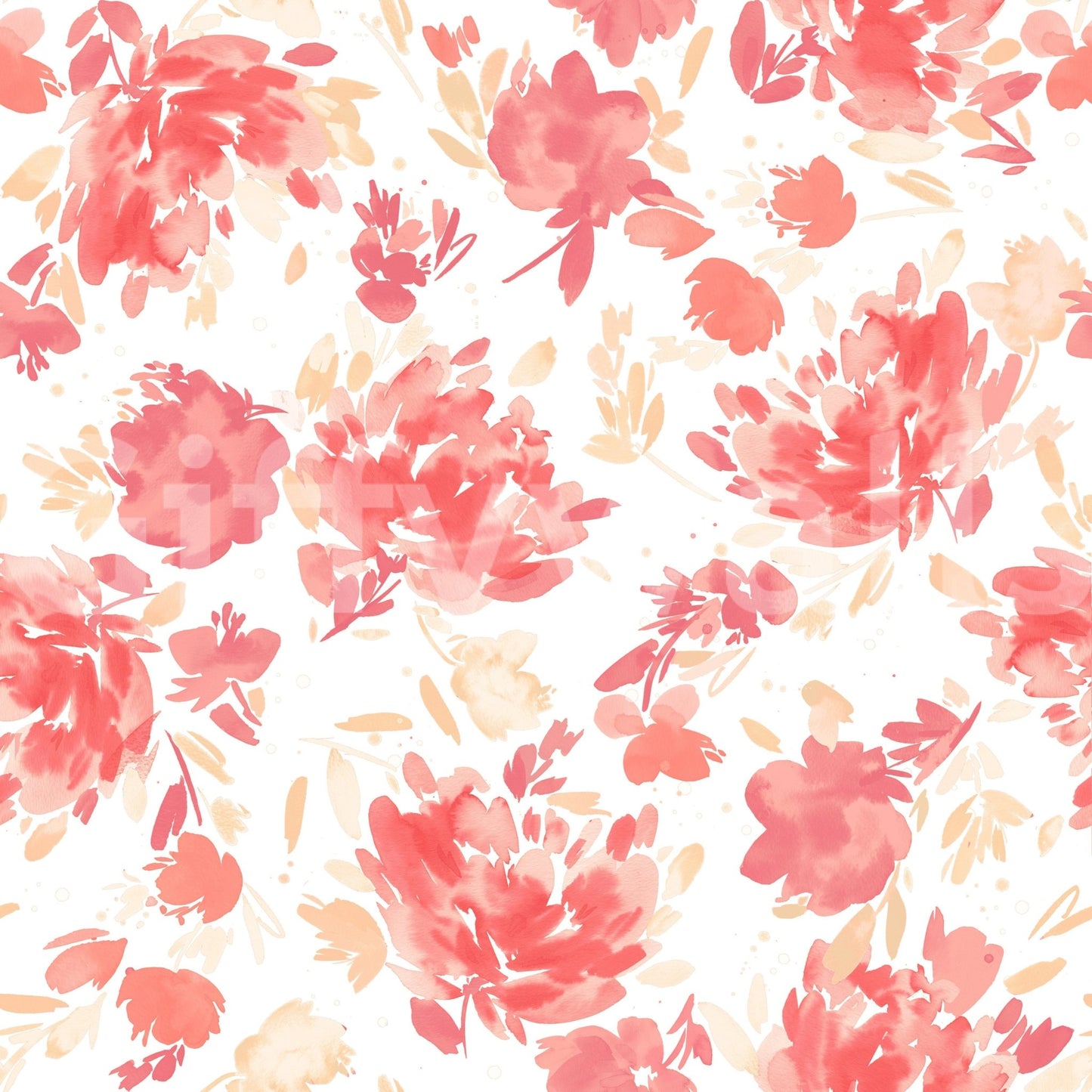 Peach-toned rose wallpaper for modern rooms

