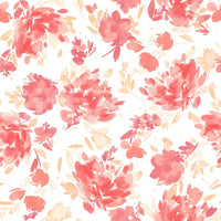Peach-toned rose wallpaper for modern rooms

