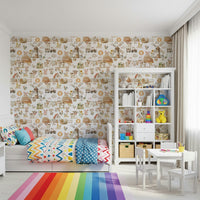 Charming Watercolor Farm Fun wallpaper rustic scene artwork., GD7215