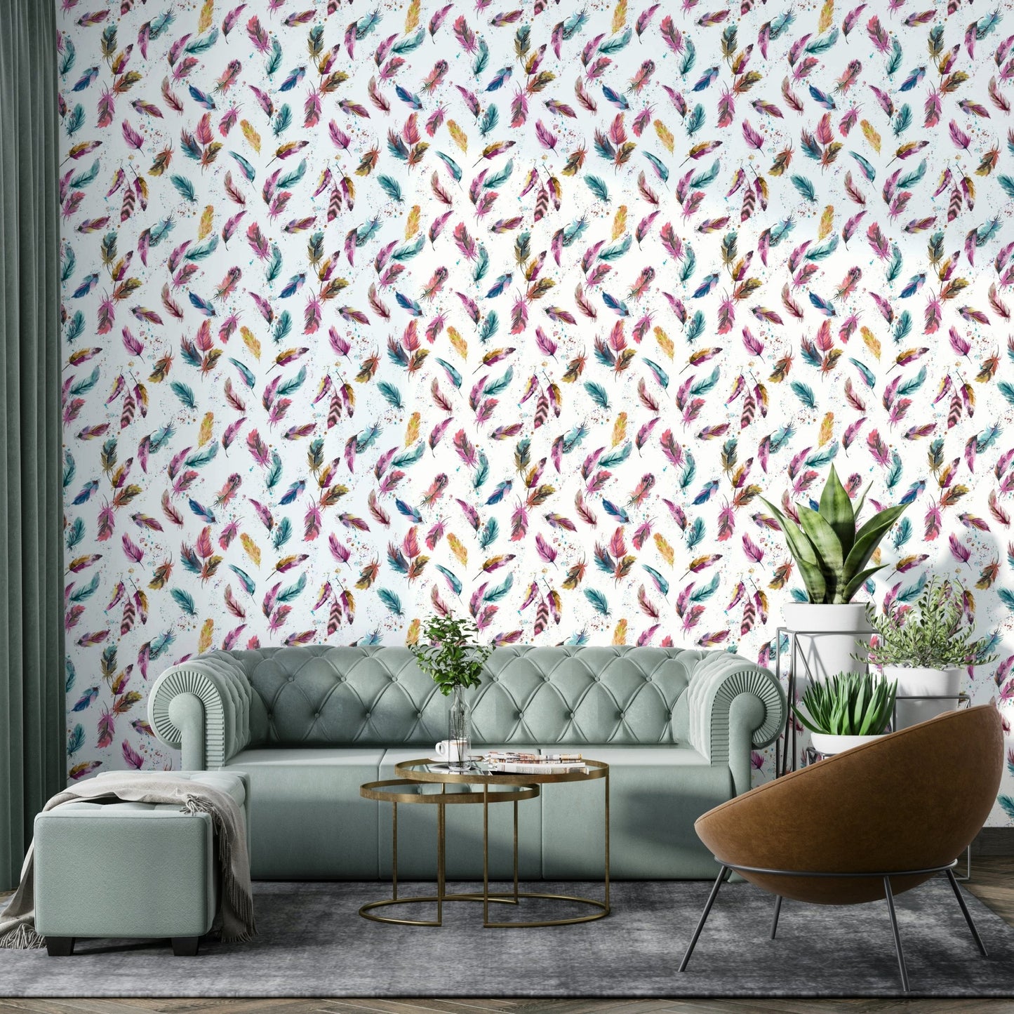 Color splash wallpaper design

