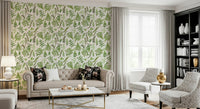 Interior decor fern pattern, refreshing, soothing, organic look wallpaper.