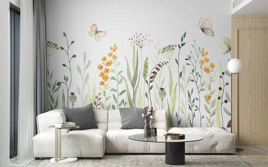 Watercolor floral wallpaper 