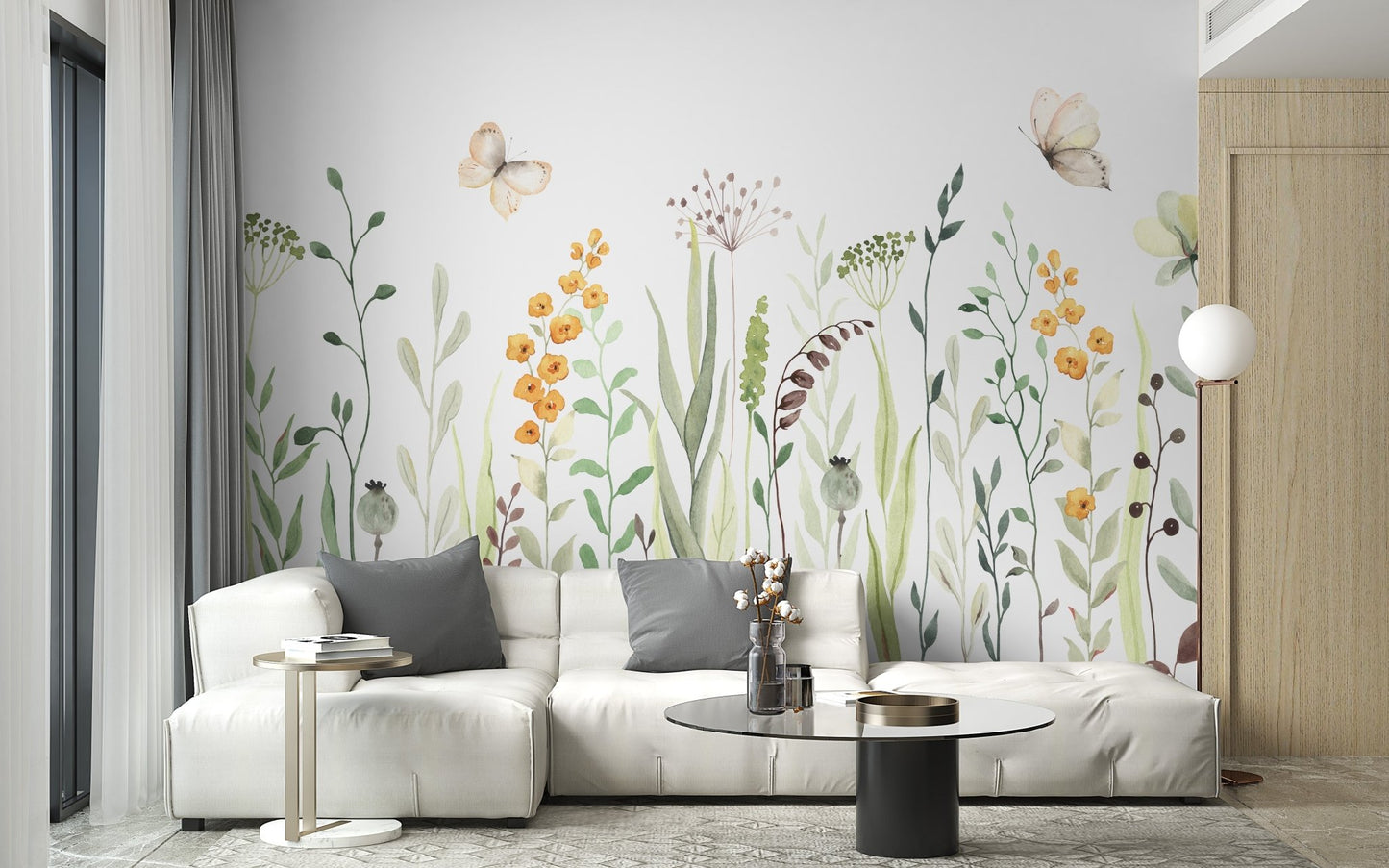 Watercolor floral wallpaper 