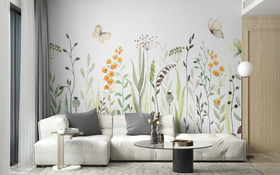 Watercolor floral wallpaper  A925