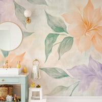 Watercolor blossom wall decor
